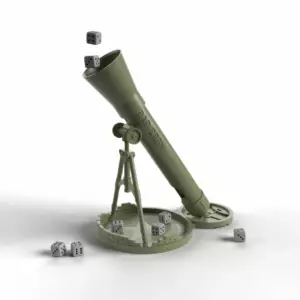 Башня для бросков кубиков в виде миномёта для игры Company of Heroes